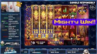 Mighty Win From Might Of Ra Slot!!
