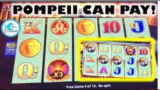 POMPEII DELUXE SLOT WOULDN'T LET ME LEAVE! MAX BET WINNING @ WYNN LAS VEGAS! WE LOVE THIS PLACE!