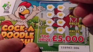 Wow!...Winner..Scratchcards..HOT MONEY...COCK-A-DOODLE and SUPER 7's