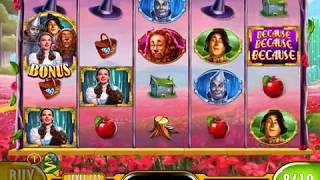 WIZARD OF OZ: BECAUSE BECAUSE BECAUSE Video Slot Casino Game with a FREE SPIN BONUS
