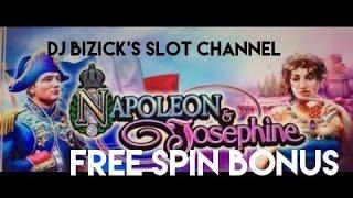 ~*** 15 FREE SPIN BONUS ***~ Napoleon & Josephine Slot Machine ~ WMS ~ SWEET WIN! • DJ BIZICK'S SLOT