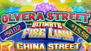 ULTIMATE FIRE LINK - BALLY - China Street - Olvera Street - 2 Slots 1 Hour - Let's Go