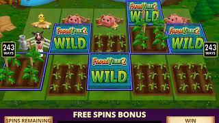 FARMVILLE 2 Video Slot Casino Game with a WATER WELL FREE SPIN  BONUS