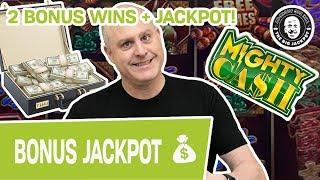 • 2 Bonus Wins AND a Jackpot ALL on Mighty Cash? • Yes Please!