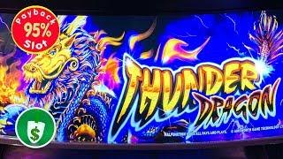 Thunder Dragon 95% payback slot machine, bonus