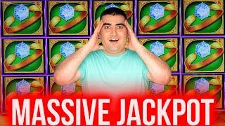 Massive Handpay Jackpot On RAKIN BACON Slot ! $1,000 Challenge To Beat The Casino ! EP-14