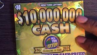 $30 New York Lottery Scratch Off Winner!