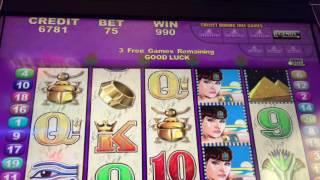 ** Queen of the Nile Deluxe Slot Machine ** ~ FREE SPIN BONUS! ~ Bay Mills Resort & Casino! • DJ BIZ