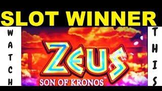 MAX BET on Zeus Son of Kronos Slot Machine Win!