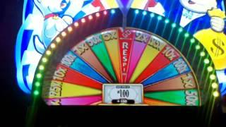 WMS Super Monopoly Money Top Possible Prize money wheel!! Nice WIN!