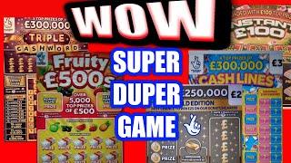 Its a SUPERCALIFRAGILISTC Game"FRUITY £500s"TRIPLE CASHWORD"CASH LINES"Instant £100"£250,000 Gold