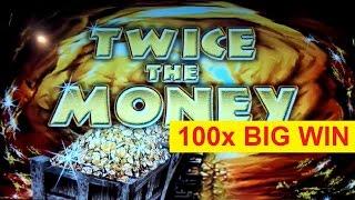 Twice The Money Slot - 100x BIG WIN - Live Play Bonus!