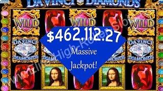 •$100 Davinci Diamonds Slot $462,000 Bonus Win Jackpot, Handpay High Limit Vegas Casino Video Slots 