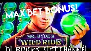 ~* MAX BET FREE SPIN BONUS * ~ Mr. Hyde's Wild Ride Slot Machine ~ NICE WIN! • DJ BIZICK'S SLOT CHAN