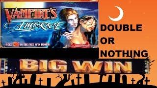 BIG WIN - Vampire's Embrace Slot Machine Live Play & Bonus - Halloween Double or Nothing Finale!