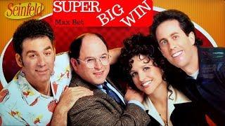 NEW Seinfeld Slot Machine SUPER BIG WIN w/Max Bet | Over 100x | Live Slot Play w/NG Slot