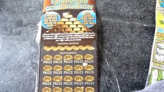 Illinois Lottery $4,000,000 Gold Bullion $20 instant scratch off