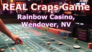 QUIET CRAPS TABLE - LIVE Craps Game #4 - Rainbow Casino, Wendover, NV - Inside the Casino