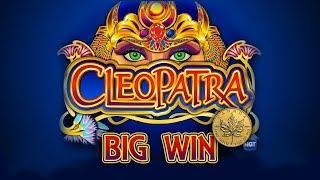 BIG WIN - CLEOPATRA - QUATERS - NICE SESSIONS AND BIG WIN BONUS - Slot Machine Bonus