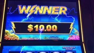 Multiple Lightning Link Slot Machine Bonus Rounds $10.00 Bets on .10 Denomination.