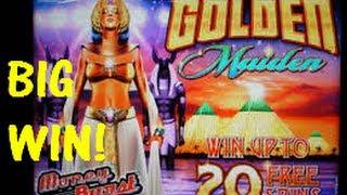 Golden Maiden - WMS Slot Bonus cut short by the man!