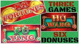 3 GAMES, 6 BONUSES • A Whole 'Lotta Wang LIVE PLAY • Slot Machines in Vegas and Beyond