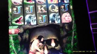 Tarzan Lord of the Jungle max bet live play with bonus wheel spin and BIG WIN