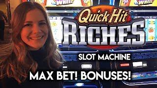 QUICK HIT Riches! Max BET! Rising X Bonus!!!
