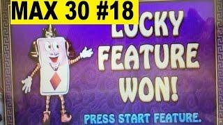 •MAX 30 ( #18 ) Series ! •Five Frogs Slot machine (Aristocrat)•$6.00 MAX BET