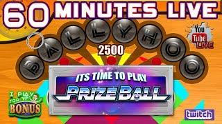 ★ Slots ★ BALLYHOO PRIZE BALL ★ Slots ★ 60 MINUTES LIVE ★ Slots ★ PRIZE BALLS FOR POINTS!