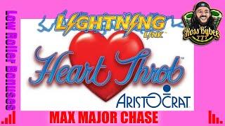 Low Roller Lightning Link Heart Throb Major Chase Small Bet Bonuses Only