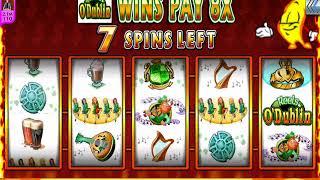 REELS O'DUBLIN Video Slot Casino Game with a FREE SPIN BONUS