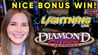 The Diamond Queen Bonus Always Pays! Nice Bonus Win!!