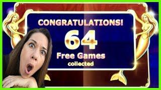 • 64 FREE GAMES • •SHE "TOOTED" DURING THE BONUS •