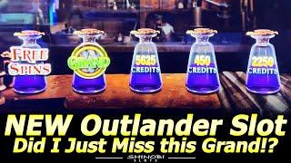 NEW Outlander Slot - Did I Just Miss the Grand Jackpot!? Live Play, Wheel Bonus and Picking Feature!