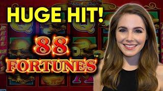 HUGE HIT!! BONUS! What A Crazy Rollercoaster Ride! 88 Fortunes Slot Machine!!