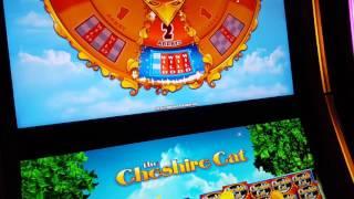 4 WILD REELS! Cheshire Cat Slot Bonus! JACKPOT!!