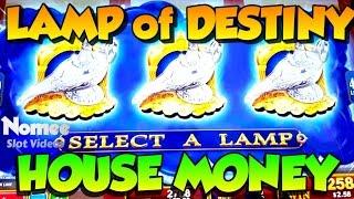 HOUSE MONEY! - Lamp of Destiny Slot Machine - Long Play