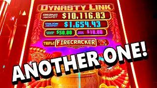ANOTHER ONE!! * TODAY WE TRY THE DYNASTY LINK NEXT DOOR!!! - Las Vegas Casino New Slot Machine Bonus
