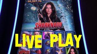 Sharknado live play at max bet $4.00 aristocrat Slot Machine