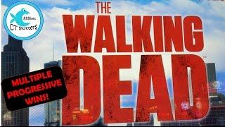The Walking Dead Slot Machine - Live Play, Multiple Progressives, Big Win Bonus!