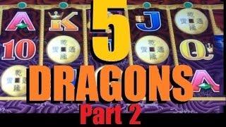 VERY BIG WIN!! 5 Dragons Legends Slot Machine Bonus! ~ Aristocrat (5 Dragons Part 2 Of 2)