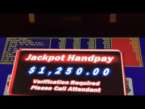 Video poker HANDPAY JACKPOT $25 bet high limit slots