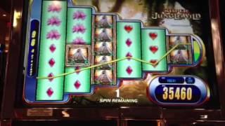 Super Jungle Wild-WMS BIG Slot Machine Bonus Win
