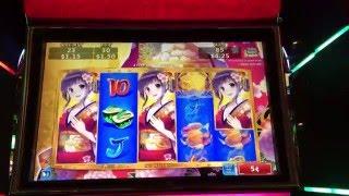 Sakura Lady slot machine free spins with retriggers