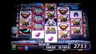 Siberian Storm slot machine line hit