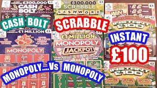 Monopoly Vs Monopoly & SCRABBLE..Cash Bolt..INSTANT £100..WIN £50. mmmmmmMMM