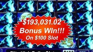 •$100 Timber Wolf Run Slot $193,000 Bonus Win! High Stakes Vegas Casino Slots Jackpot Handpay • SiX 