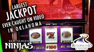 VGT SLOTS - $32,500 BIGGEST JACKPOT EVER CAUGHT LIVE $100 SPIN MR. MONEY BAGS RIVERWIND CASINO, OK