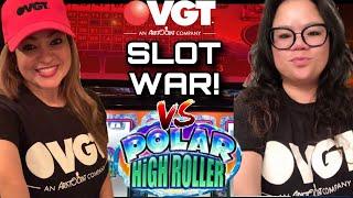 VGT SLOT WAR ON •️POLAR HIGH ROLLER!•️ ERICA’S SLOT WORLD vs SML $300 IN AT •$6 MAX BET!•